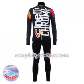 Completo Maglia ML + Pantaloncino con bretelle ML 2017 Cinelli Chrome N001 Winter Invernale